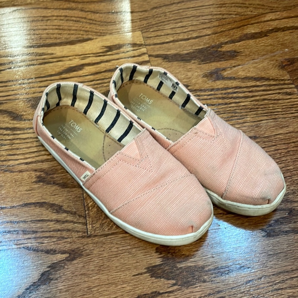 Toms Alpargatas in pink canvas US4